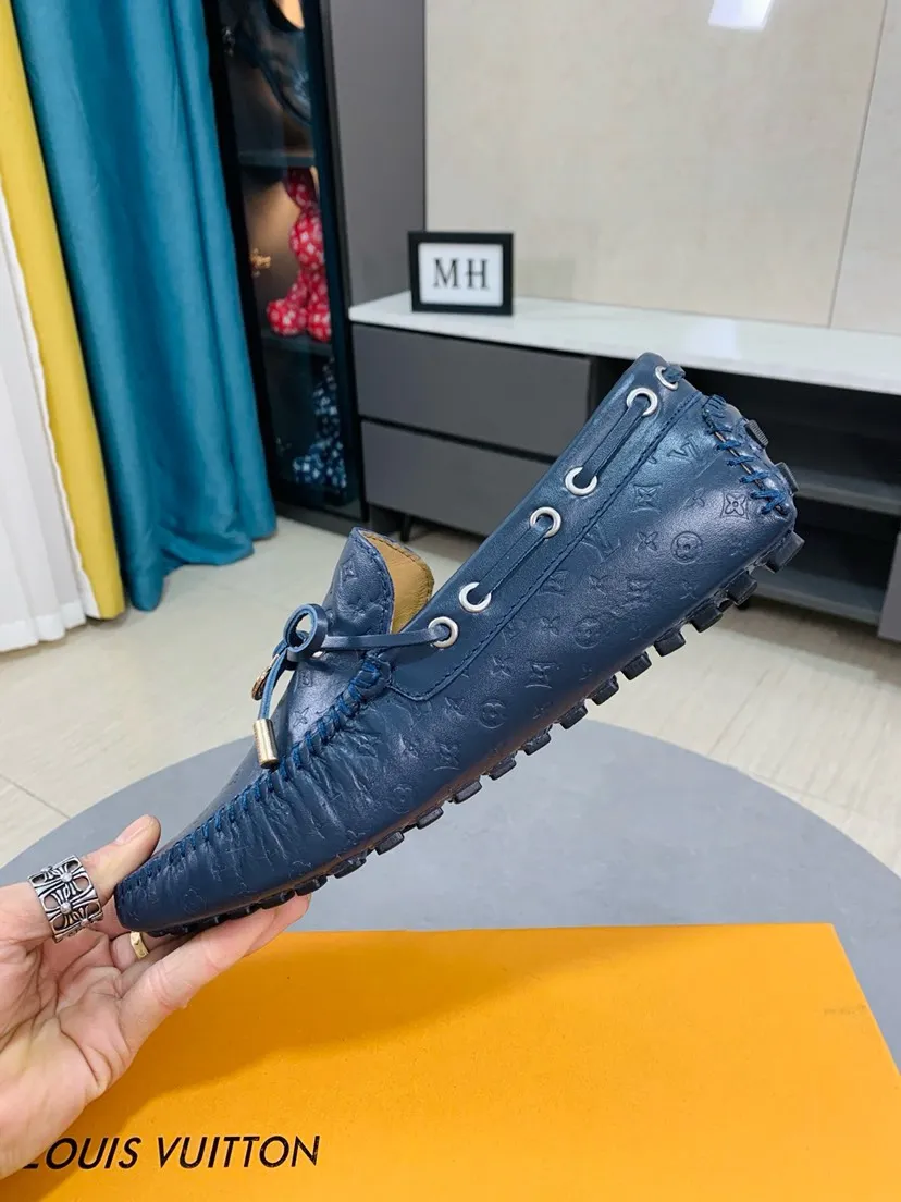 Men's men's shoes 💰458🌹🌹 Comes with full packaging [Louis Vuitton] LV Doudou shoe series, the leather materials used are all imported cowhide embossed 🐂The design is luxurious and elegant, perfectly interpreting the brand's luxury style 💪The upper is made of cowhide with imported genuine leather lining, it depends on the quality✅, code number: 38-44